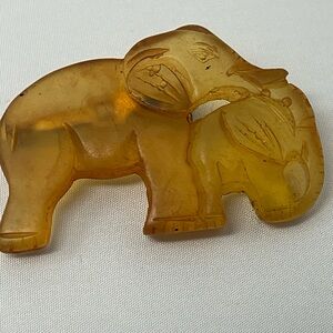 Amber Motherhood Elephant Pin